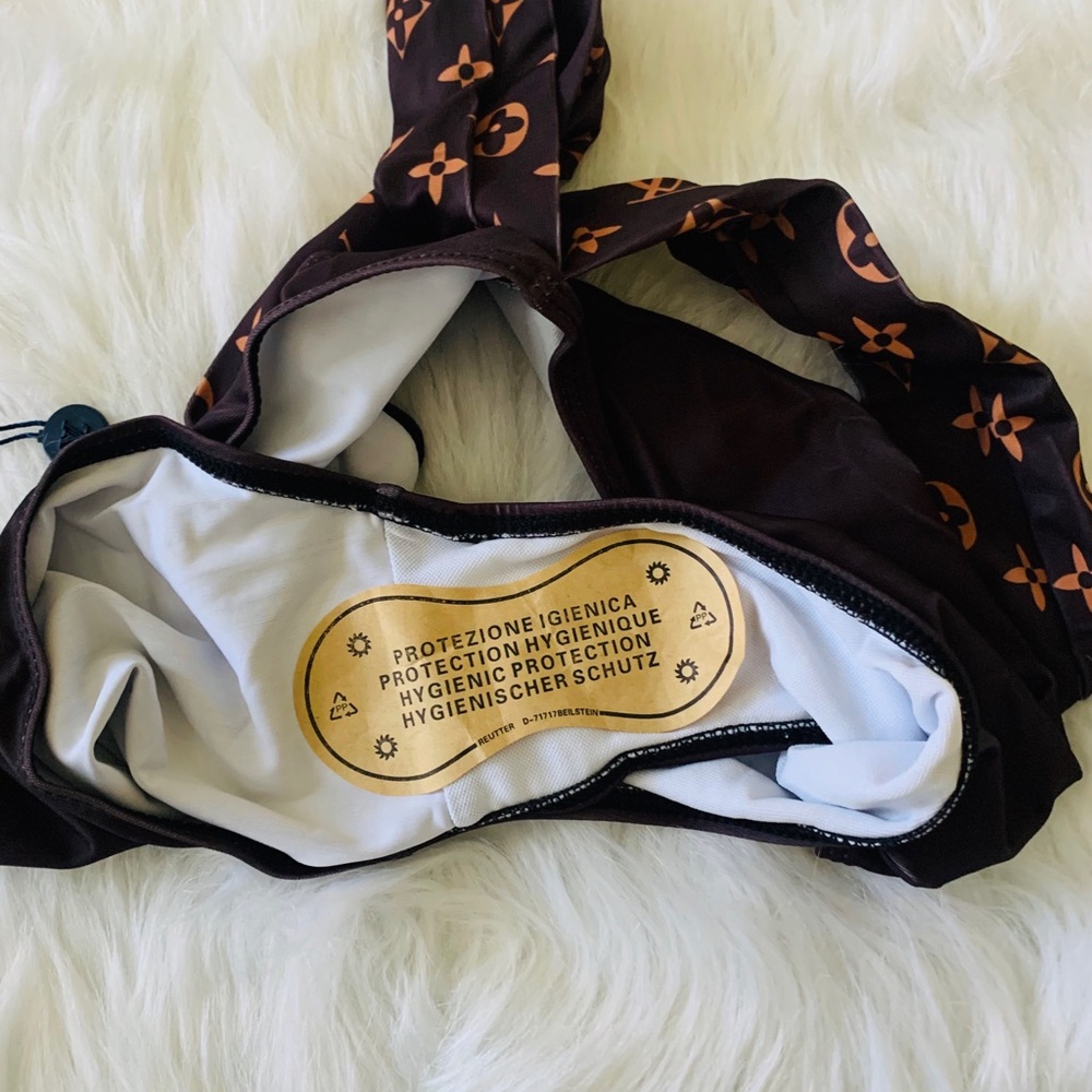 Louis Vuitton Brown & Tan Monogram Bikini Set - Picture 7 of 7